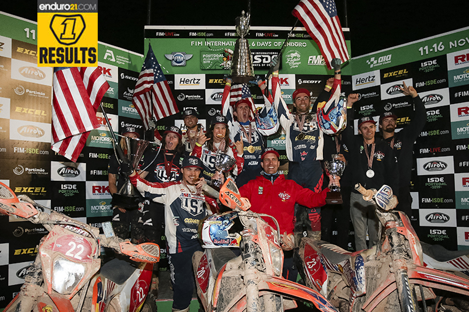 Results feed: ISDE 2019 Day 6 – USA take World and Women’s Trophies, Australia win the Juniors