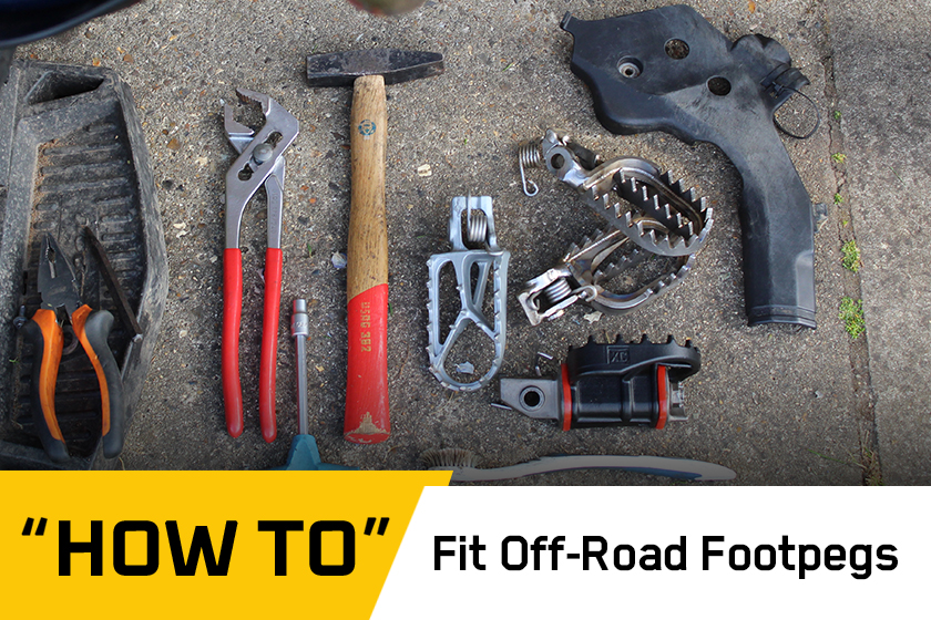 How To: Fit off-road footpegs