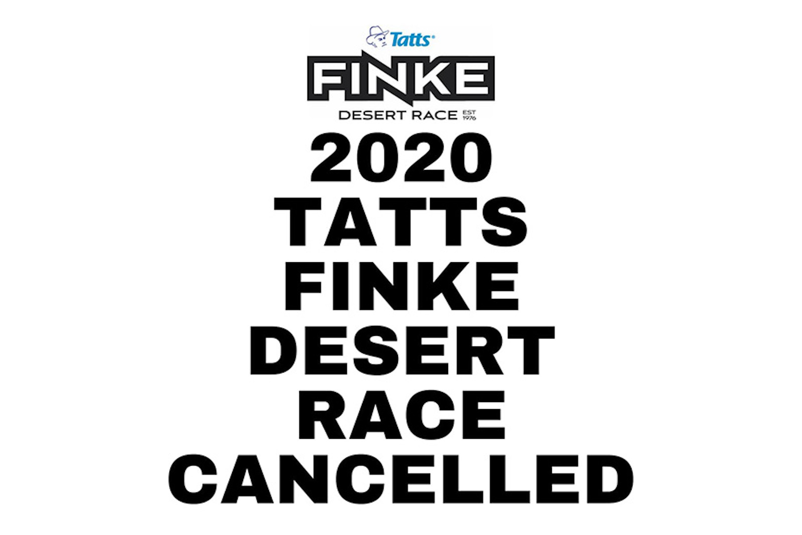 2020 Tatts Finke Desert Race cancelled 