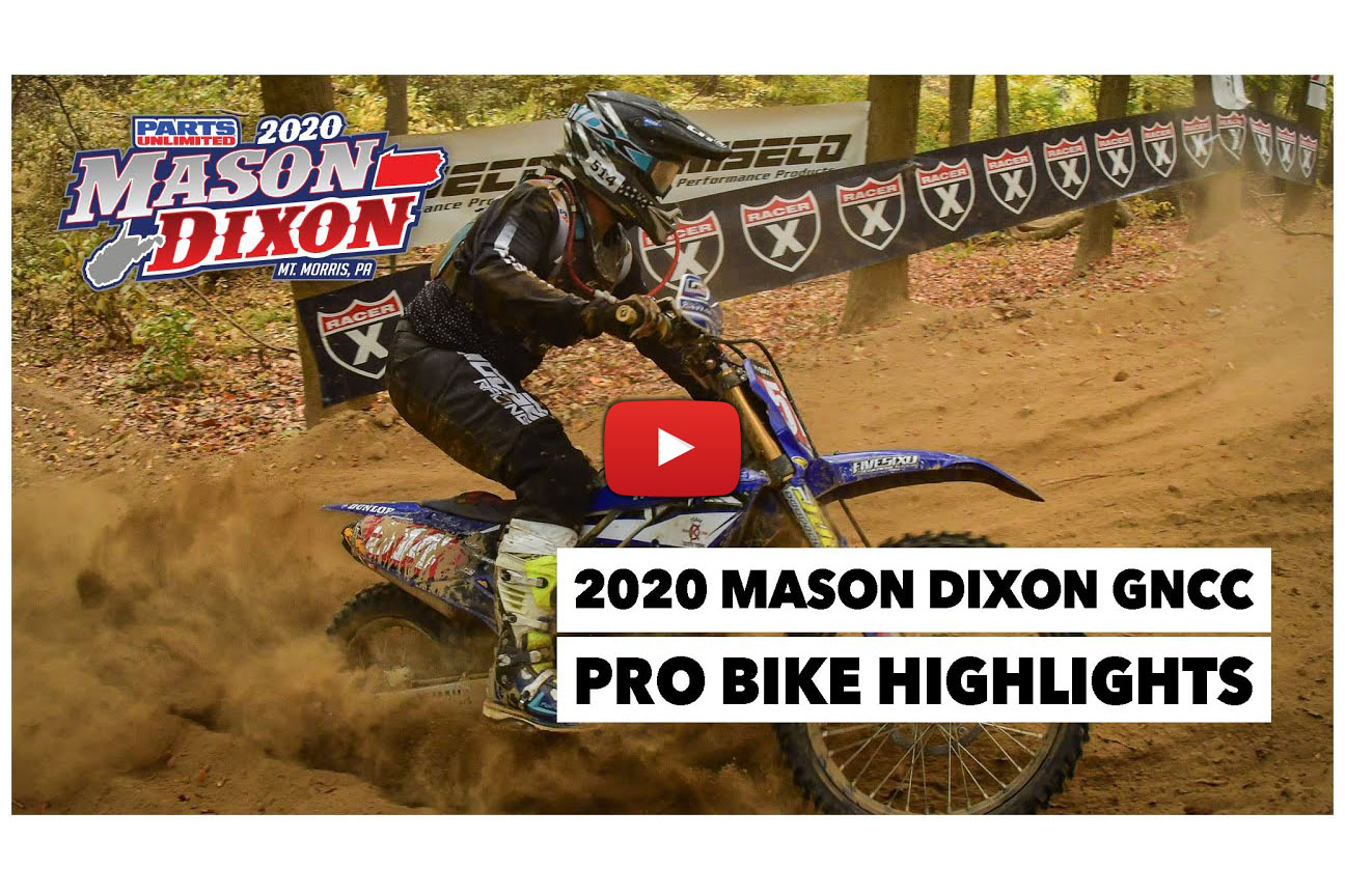 GNCC: Pro highlights from Mason-Dixon – Baylor wins, Russell crowned 2020 champion