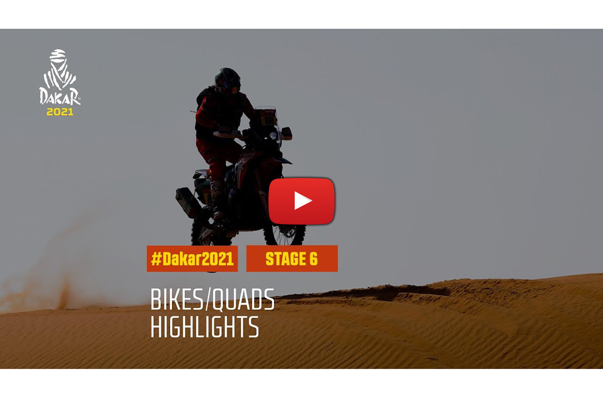 Dakar Rally 2021: stage 6 video highlights – the KTM/Honda battle unfolds