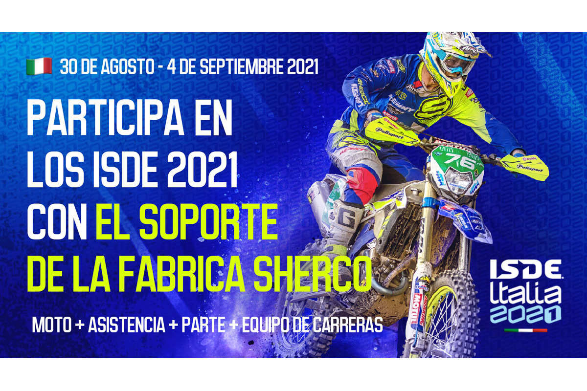 Sherco anuncia sus packs de alquiler de motos y asistencia para los ISDE 2021