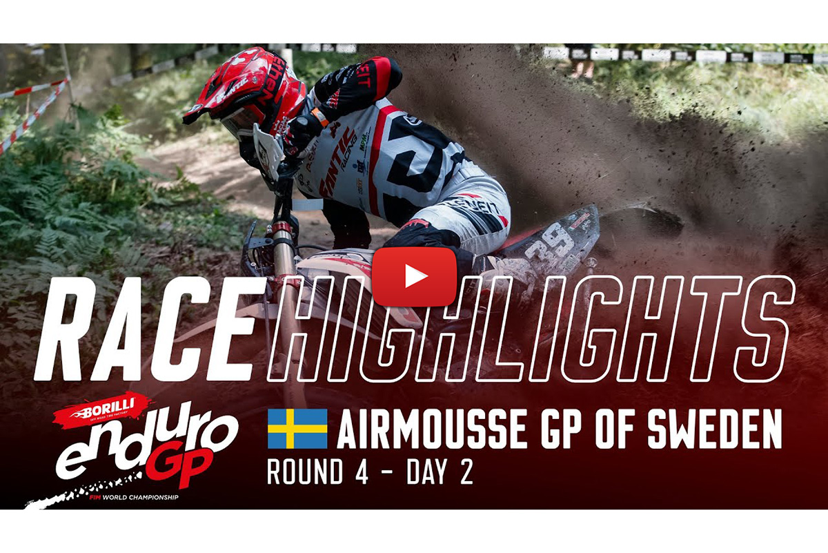 Day 2 action highlights from the EnduroGP of Sweden