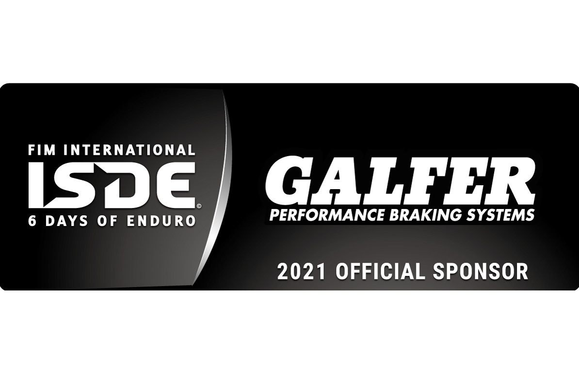 La compañía de frenos GALFER patrocinadora oficial de los ISDE Italia 2021 