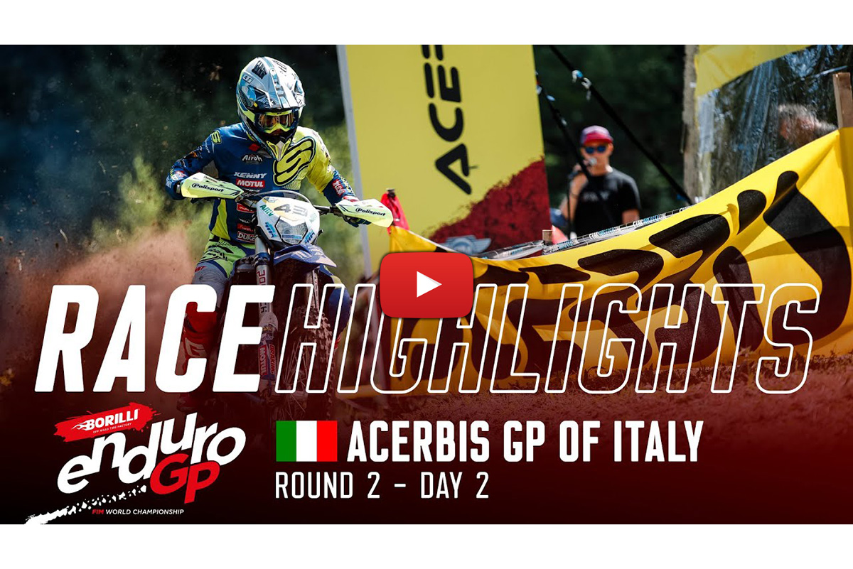 EnduroGP: Race day 2 in Italy, video highlights