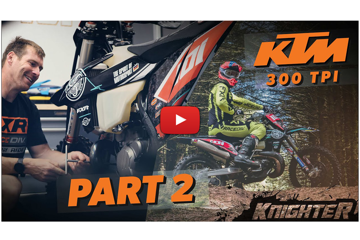 David Knight vlog: episode 2 of Knighter’s KTM 300 TPI Extreme Enduro bike build