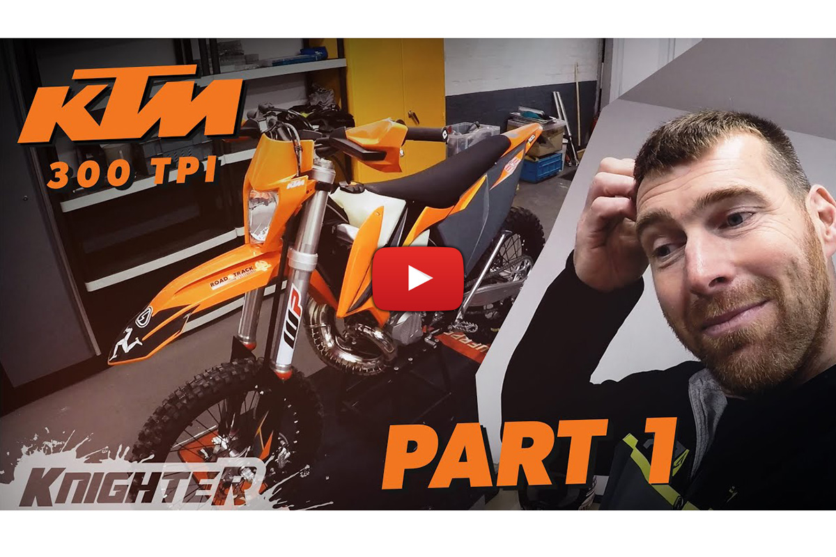 David Knight vlog: Building a stock KTM 300 TPI for Extreme Enduro