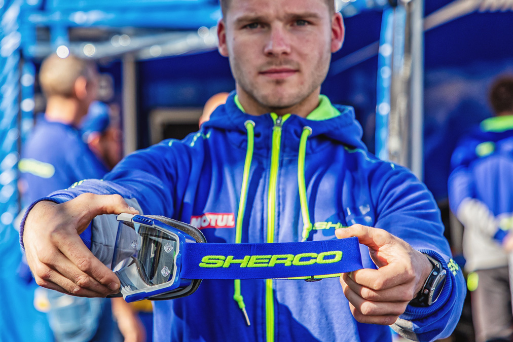 Sherco and Scott team up with new goggles