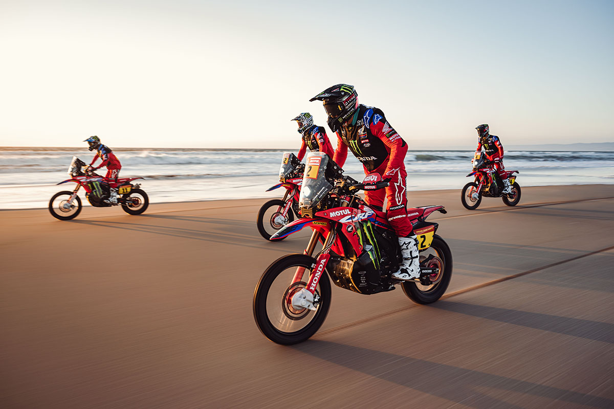 El Monster Energy Honda Team listo para el Rally Dakar 2023