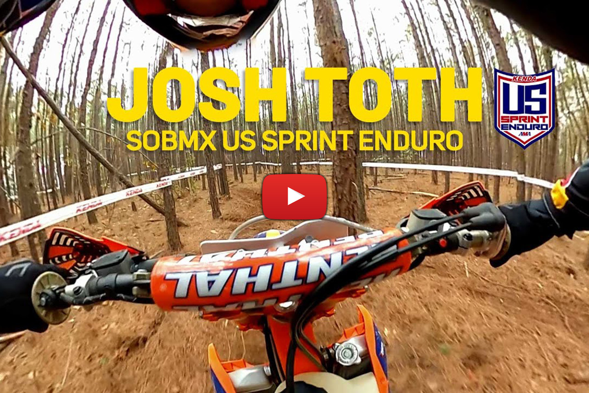 US Sprint Enduro POV – Josh Toth high-speed between the trees at Rnd2