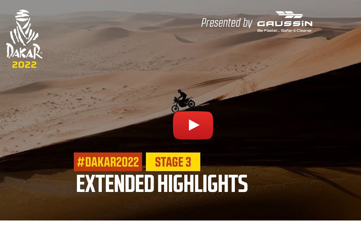 2022 Dakar Rally stage 3 video highlights
