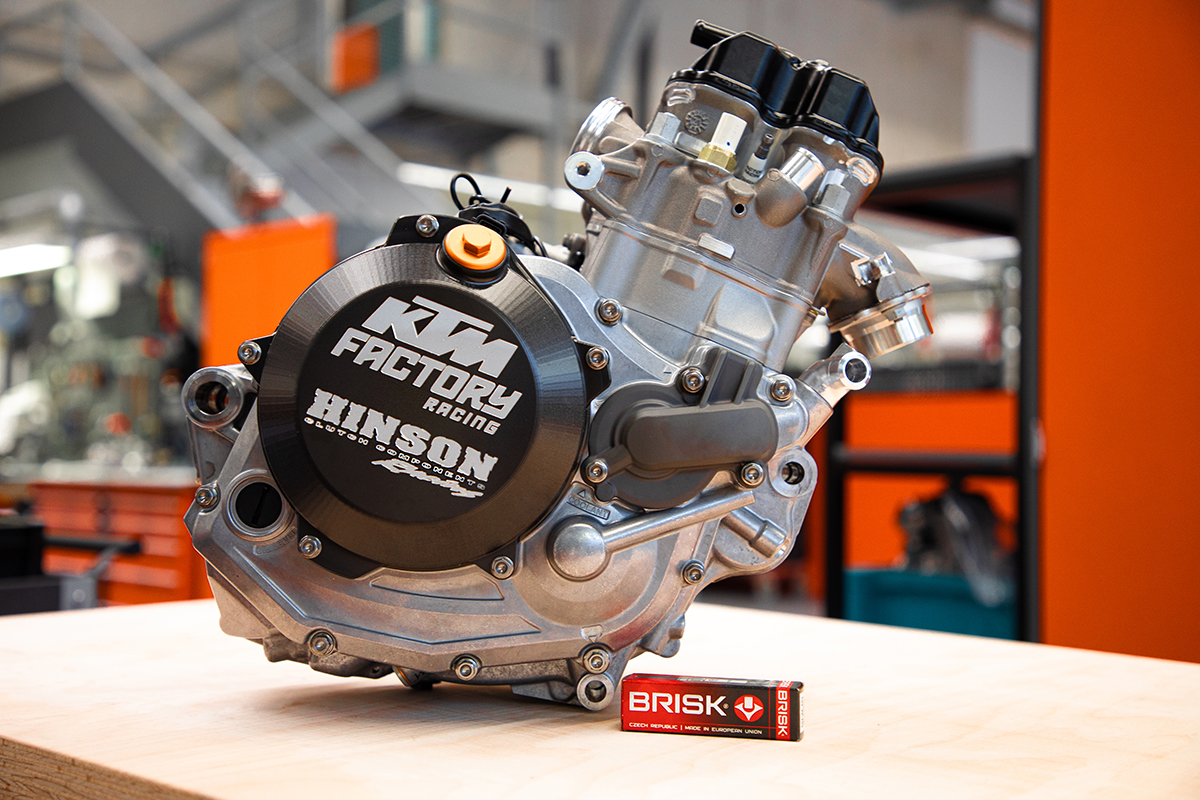 BRISK spark plugs for KTM factory race teams
