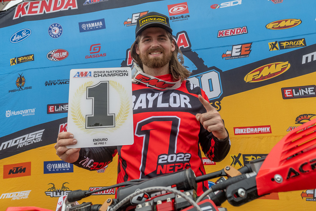 2022 AMA National Enduro Series: Grant Baylor Wins the NEPG title at Zink Ranch