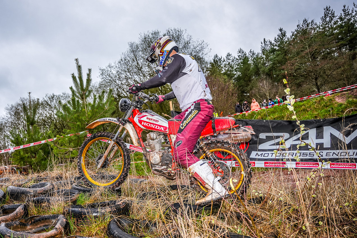 Hard Enduro on this? Gallas goes old school at German series round one