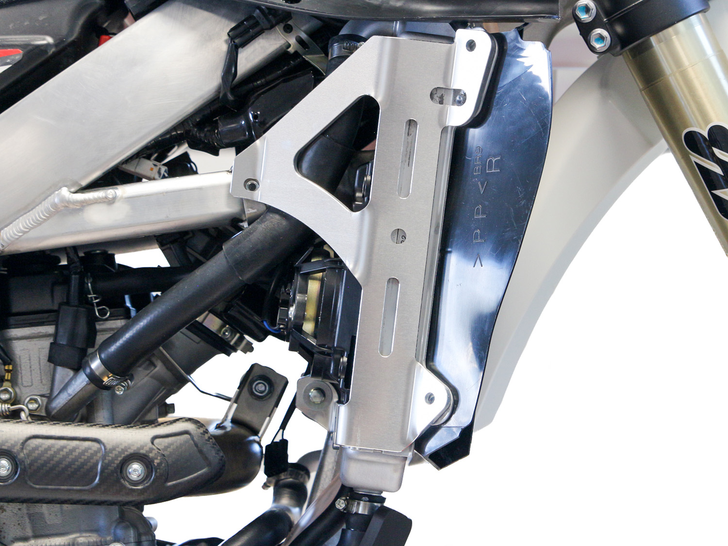 Quick look: AXP Racing new radiator braces for Yamaha and Fantic off-road four-strokes