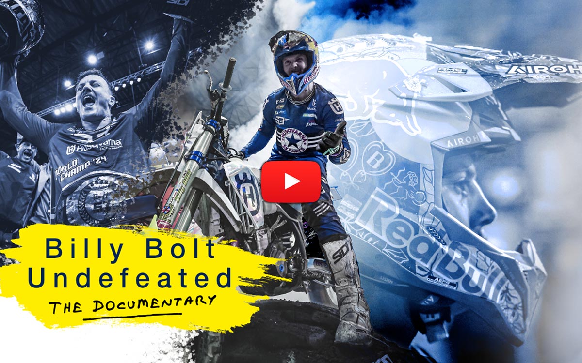 Documental "Billy Bolt Undefeated” – La perseverante lucha del Campeón del Mundo de SuperEnduro 2024