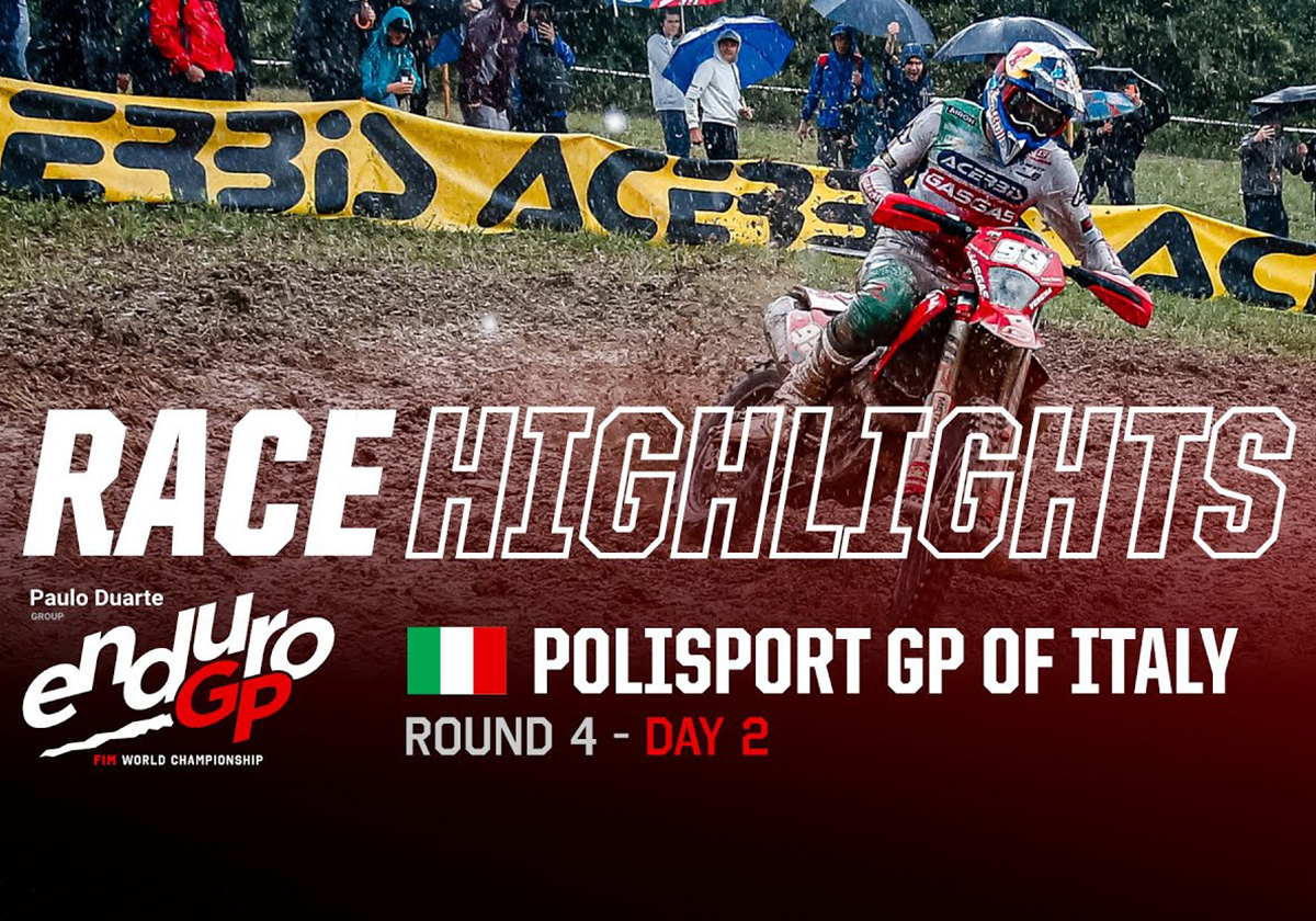 2024 EnduroGP of Italy: day 2 official video highlights – wet, wet, wet!