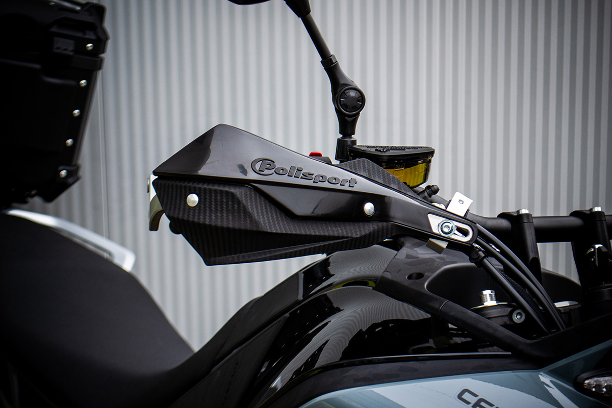 Quick look: CFMoto 450 MT and Kove 450 Rally Polisport Handguards