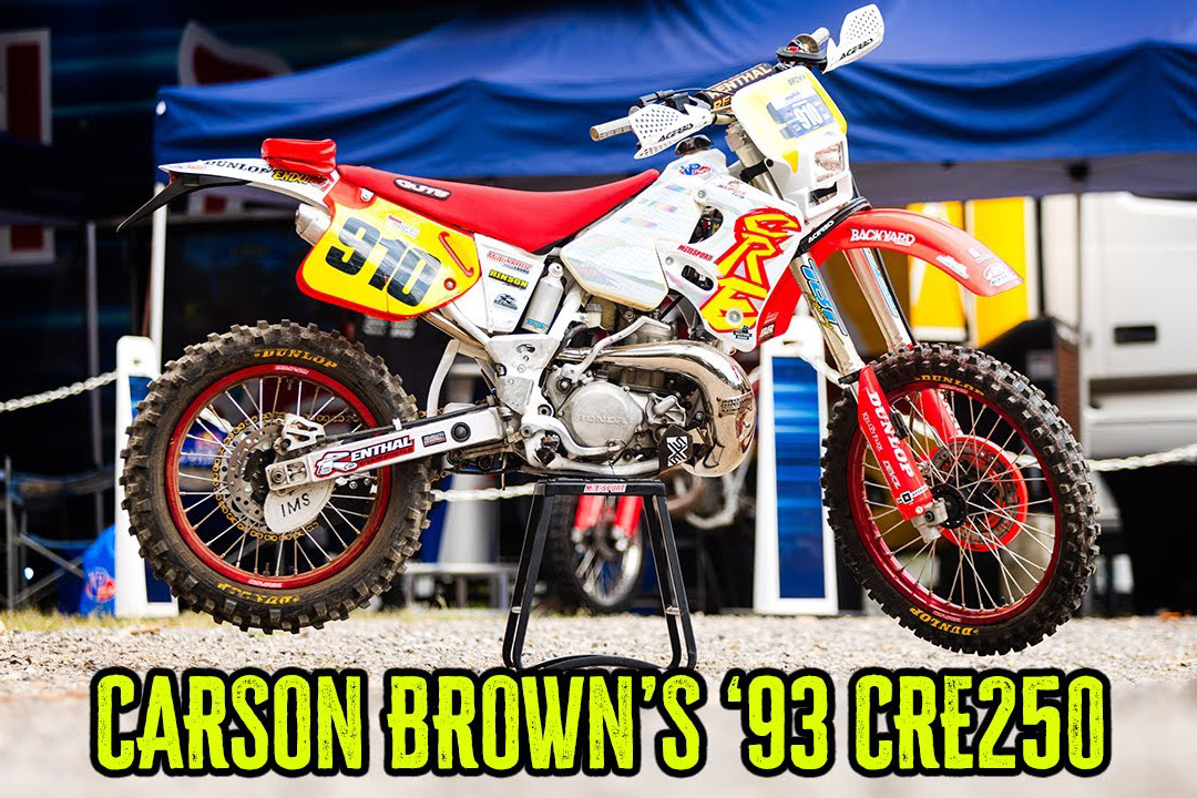 Motos Pro: La Honda CRE250 1993 de Carson Brown para Hard Enduro