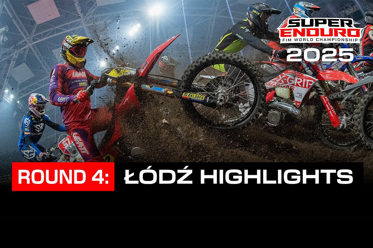 Video con lo más destacado de la Ronda 4 del Mundial de SuperEnduro 2025 en Polonia  