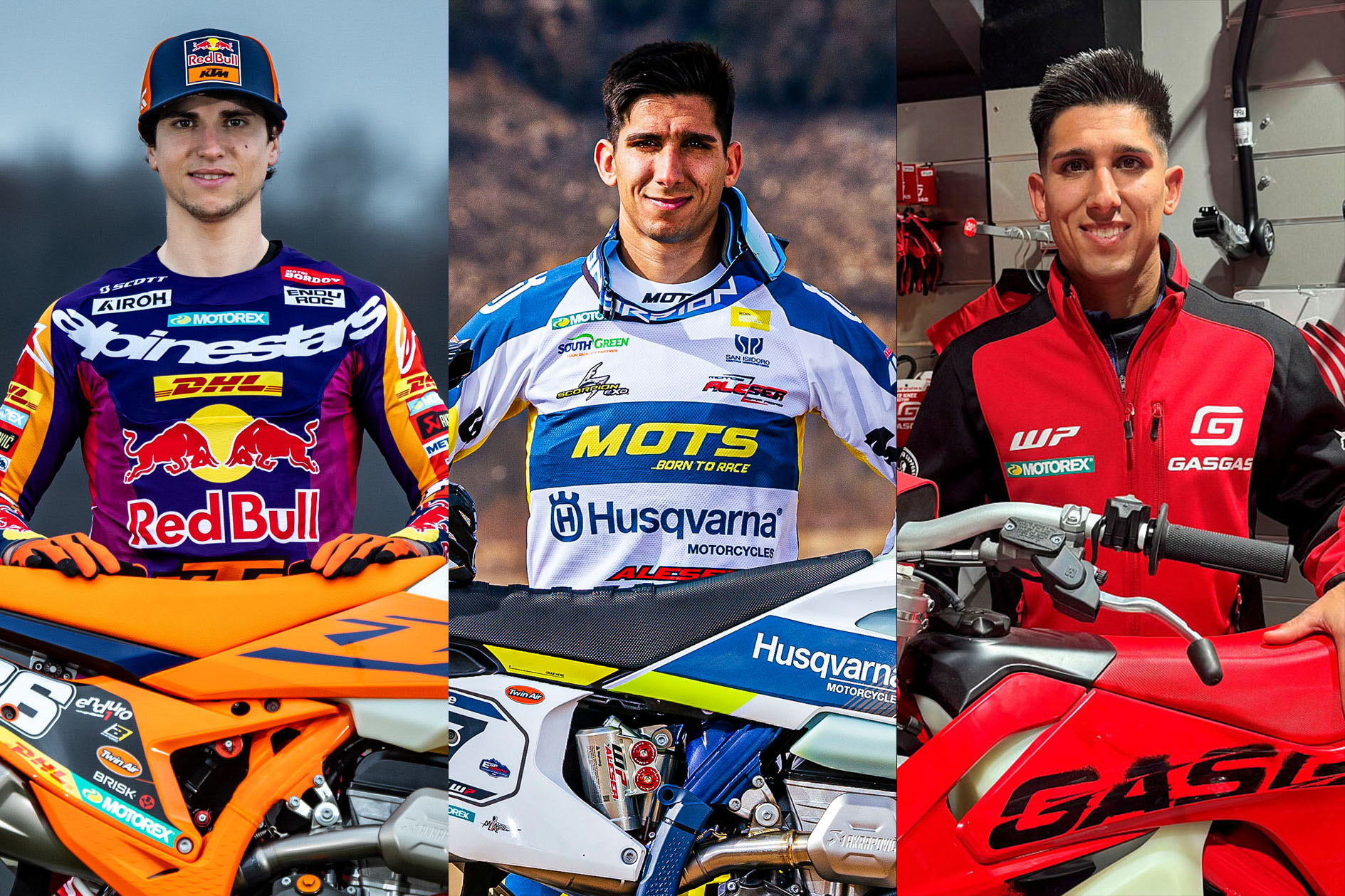 KTM, GASGAS y Husqvarna confirman sus pilotos para el Campeonato de España de Enduro 2025