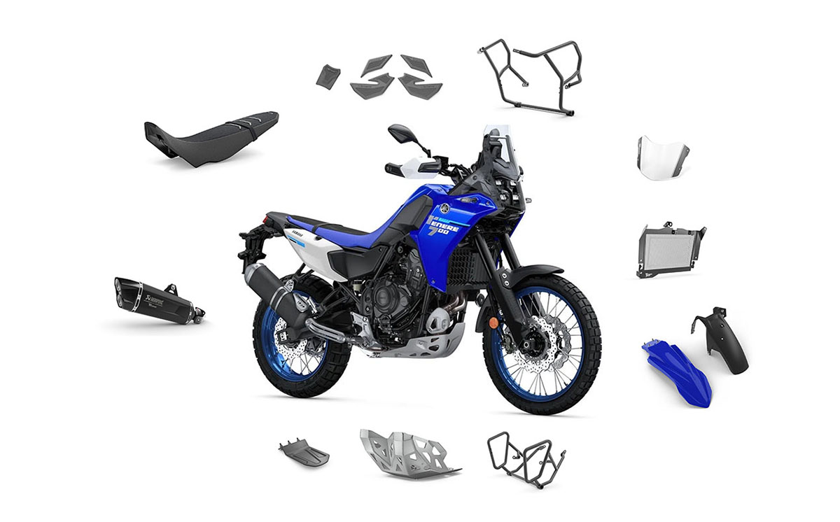 Ténéré 700 2025: Los 10 accesorios esenciales de Yamaha para off-road