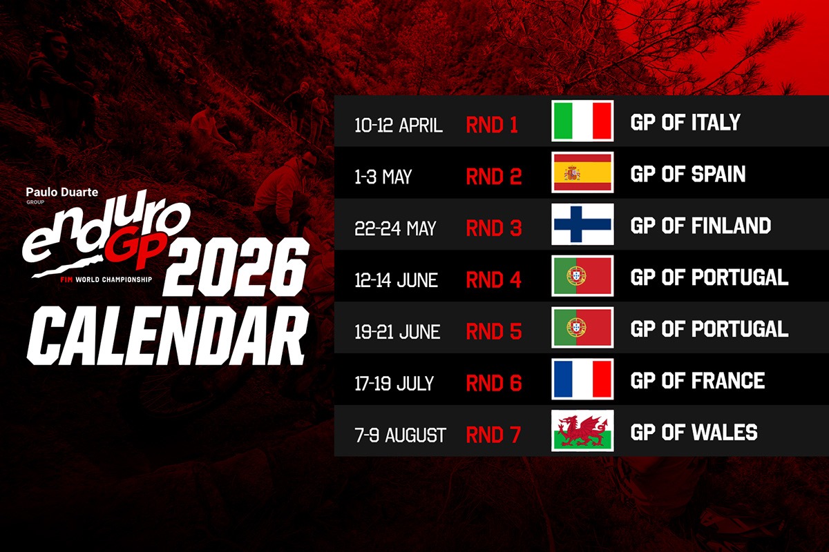 El GP de Francia completa el calendario del Mundial de EnduroGP 2026