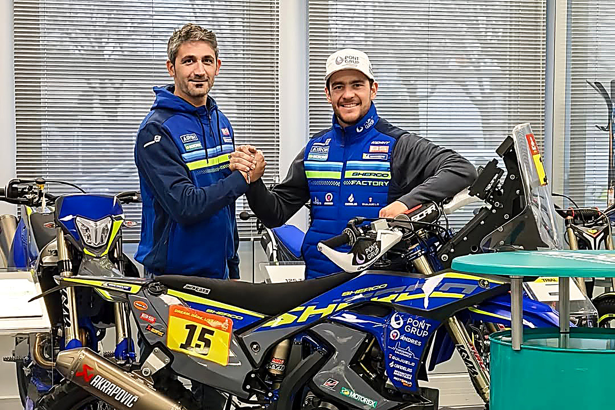 Lorenzo Santolino renews with Sherco for two years: “I still want to race”