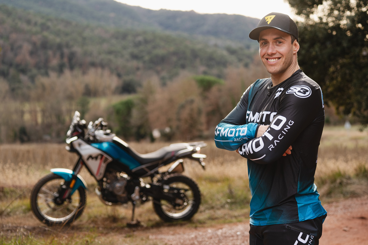 Mario Roman to Race 2026 Romaniacs Adventure Bike class on CF Moto MT450